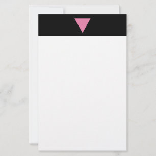 Papeterie Drapeau triangle rose de SlipperyJoe's symbole ros