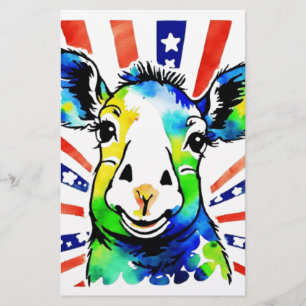 Papeterie Drôle aquarelle mouton coloré