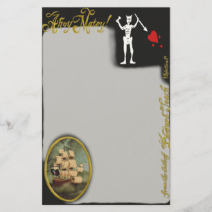 Papeterie Du bureau de Pirate Edward Teach Stationery