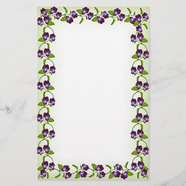 Papeterie du jardin viole victorien (Devant)