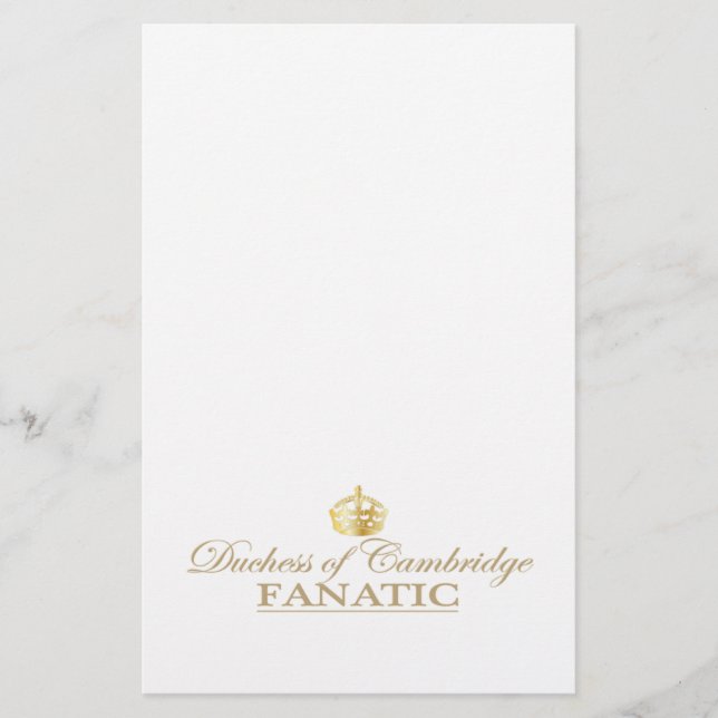 Papeterie Duchesse de Cambridge Fanatic (Devant)