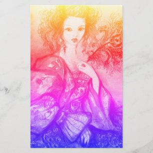 Papeterie ÉCHELLE ROMANTIQUE AVEC PEUR DE CAPITALE Bleu rose