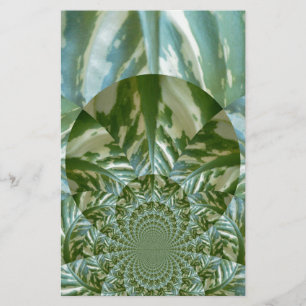 Papeterie Eco Green Camo Kaleidoscope Art Design d'impressio