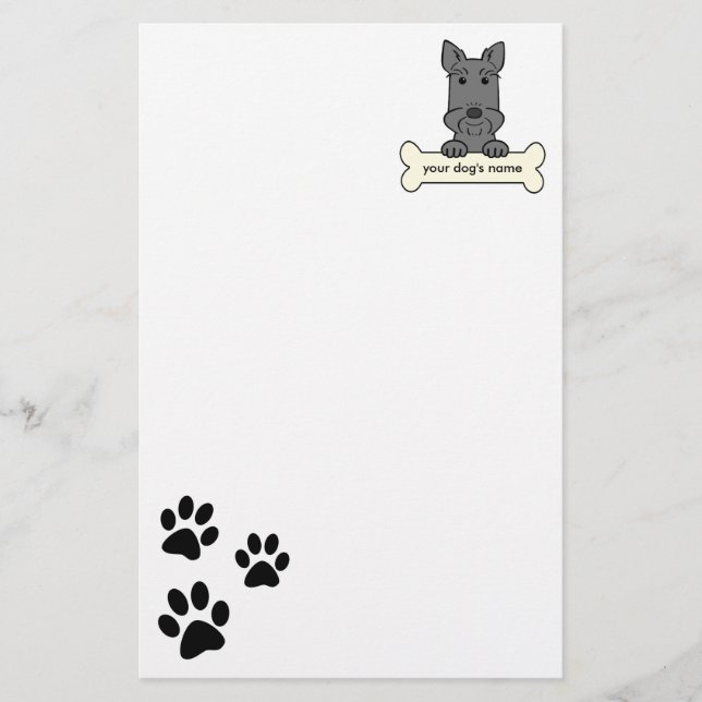 Papeterie Écossais personnalisé Terrier (Devant)