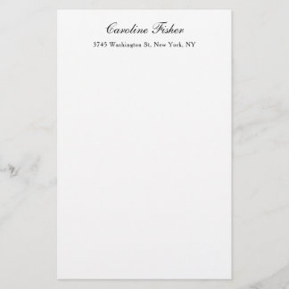 Papeterie Écriture Classique Simple Blanc