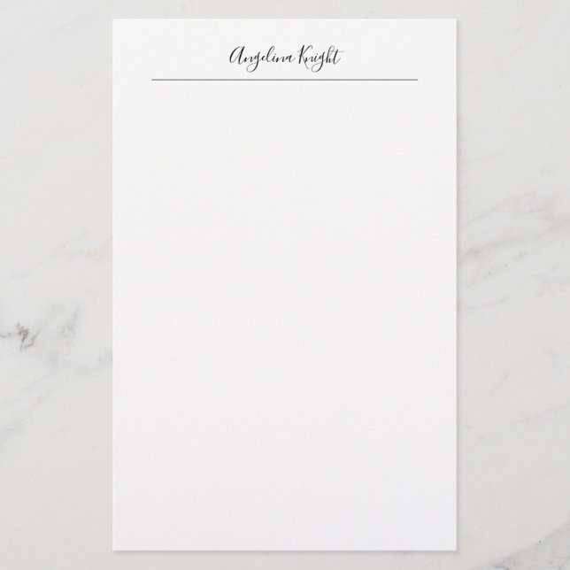 Papeterie Écriture manuscrite élégante stylée tendance uniqu (Devant)