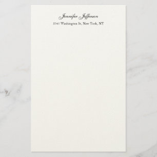 Papeterie Écriture manuscrite moderne élégante simple profes