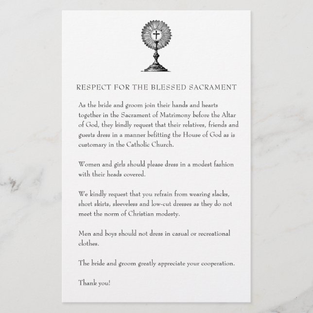 Papeterie Église Mariage catholique Modeste Attique pour inv (Devant)