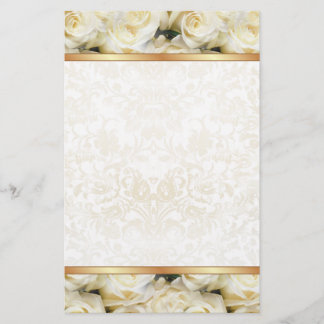 Papeterie Élégance de la Rose blanche