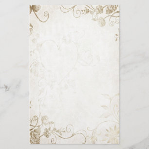Papeterie Elégant Antique Gold Vintage Mariage