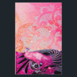 PAPETERIE ÉLÉGANT CAPITALE EN FUCHSIE ROSE ÉCLAIRANTE<br><div class="desc">Design de bijoux Art Nouveau vintage.Développement graphique numérique Cool et moderne, aquarelle avec éclat d'or et d'argent par Bulgan Lumini (c) .Facile à customiser avec votre propre texte comme une cérémonie mariage faire-part, cartes de place, enregistrer la date, merci, douches nuptiales, douches douces 16 anniversaires, douches fiançailles, ou à peu...</div>