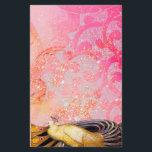 PAPETERIE ÉLÉGANT CAPITALE EN FUCHSIE ROSE JAUNE ÉCLAIRANTE<br><div class="desc">Design de bijoux Art Nouveau vintage.Développement graphique numérique Cool et moderne, aquarelle avec éclat d'or et d'argent par Bulgan Lumini (c) .Facile à customiser avec votre propre texte comme une cérémonie mariage faire-part, cartes de place, enregistrer la date, merci, douches nuptiales, douches douces 16 anniversaires, douches fiançailles, ou à peu...</div>