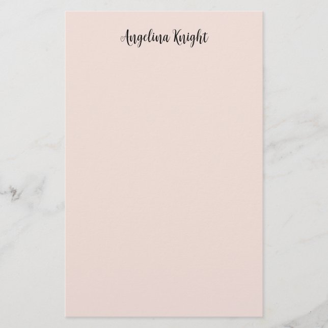 Papeterie Élégant Chic Style Plain Écriture Manuscrite (Devant)