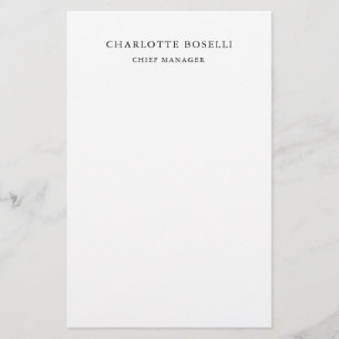 Papeterie Élégant Classique Professionnel Simple Minimaliste