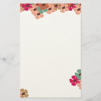 Papeterie Elegant Colored Floral Greeting Card