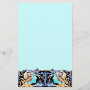 PAPETERIE ELÉGANT JEWEL DE BEAUTÉ FEMME /LADY, BOW BLEU, FLE