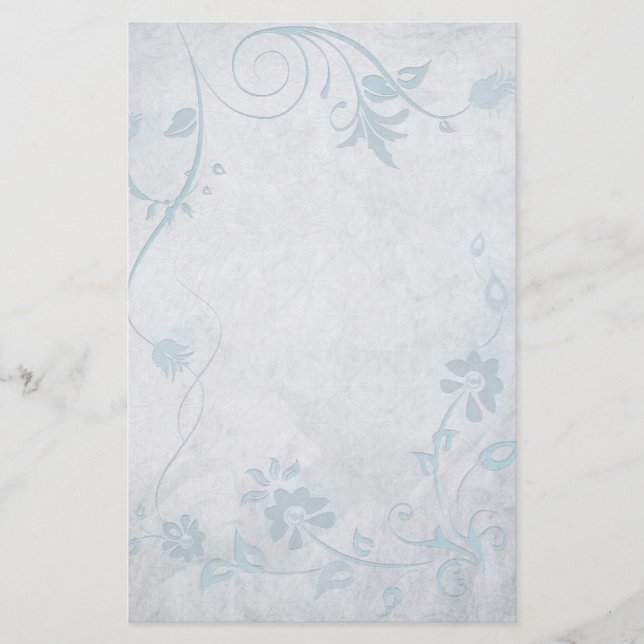 Papeterie Elégant mariage bleu Vintage (Devant)