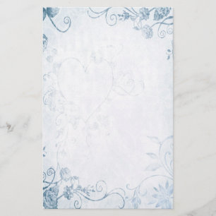 Papeterie Elégant mariage bleu Vintage