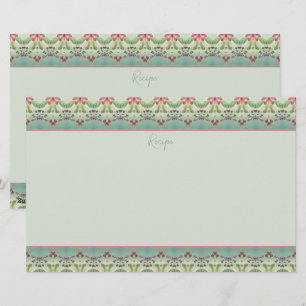 Papeterie Élégant motif floral ajusté