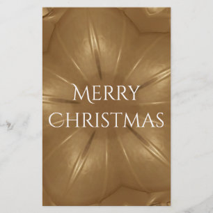 Papeterie Elégant or Brown Noël Kaleidoscope Star