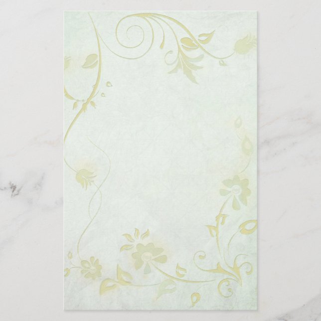 Papeterie Elégant Soft Green Vintage Mariage (Devant)