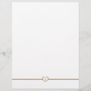 Papeterie élégante avec monogramme - Or