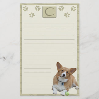 Papeterie élégante de corgi de Gallois de Pembroke