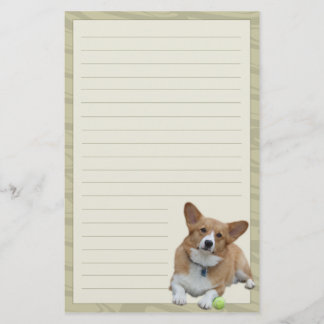 Papeterie élégante de corgi de Gallois de Pembroke