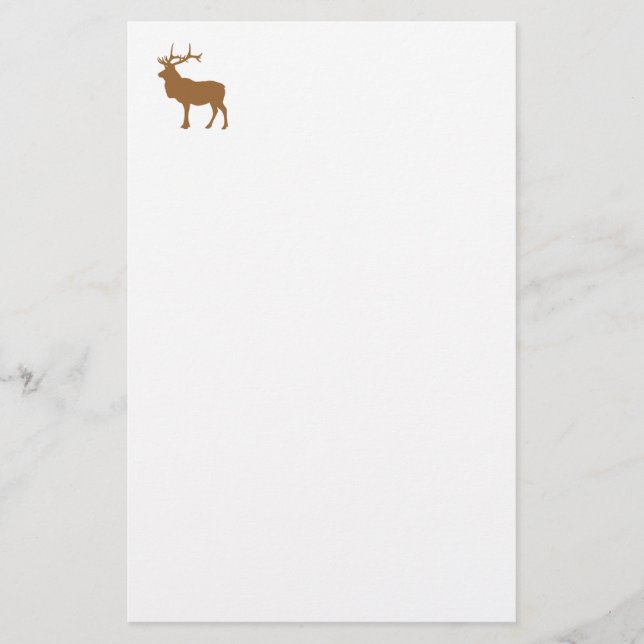 Papeterie Elk blanc et Brown (Devant)