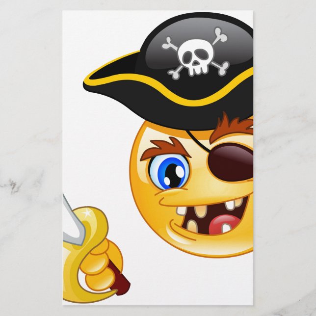 Papeterie emoji pirate (Devant)