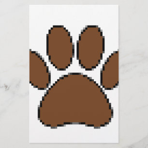 Papeterie Empreinte de patte Pixel Dog