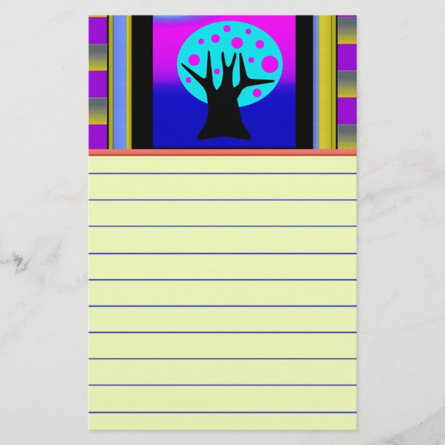 Papeterie En-tête de lettre Neon Tree (Devant)