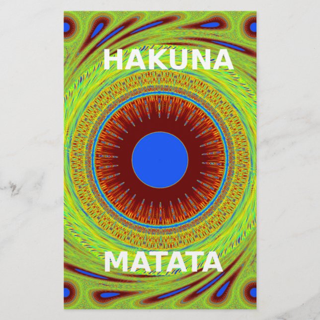 Papeterie Ethnic Avoir une belle journée et une meilleure nu (Devant)