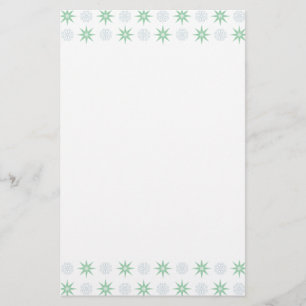Papeterie Étoiles d'hiver et Motif de flocon de neige