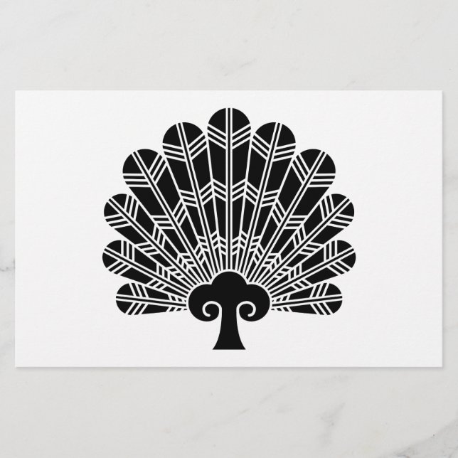 Papeterie Éventail de plumes de faucon (Devant)
