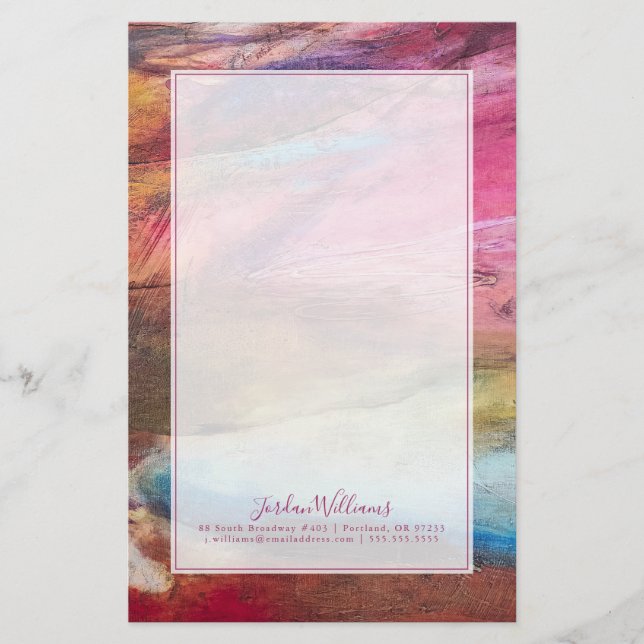 Papeterie Expression fuchsia (Devant)