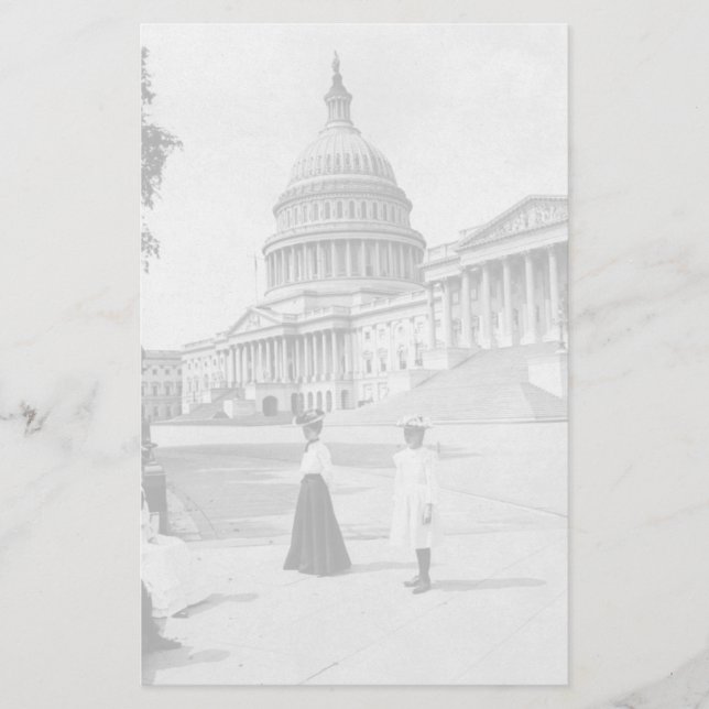 Papeterie Extérieur du bâtiment de capitol avec des femmes (Devant)