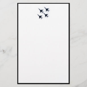 Papeterie F-16 Thunderbirds - Quatre en formation