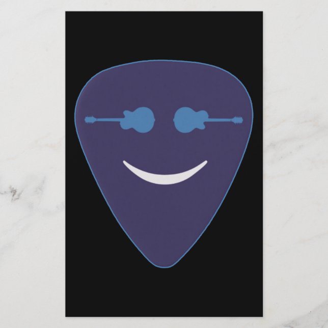Papeterie Face de sourire onglet de guitare (Devant)