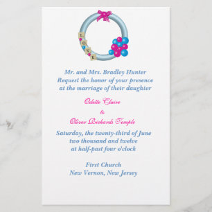 Papeterie Faire part de mariage Couronne d'hiver
