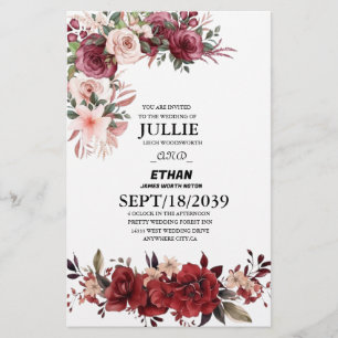 Papeterie Faire-part de mariage photo