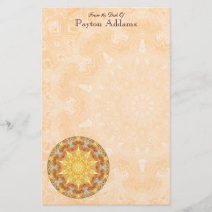 Papeterie faite sur commande de message de mandala