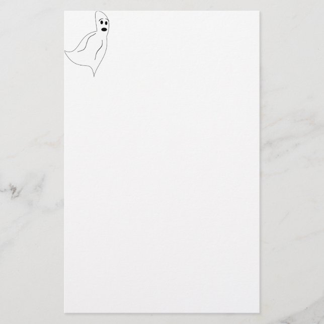 Papeterie Fantôme de dessin blanc (Devant)