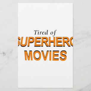 Papeterie Fatigué Des Films Superhero