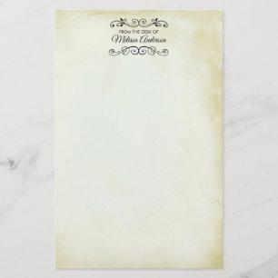 Papeterie Faux Vintage Parchment style occidental