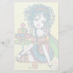 Papeterie féerique d'art de gâteau de tasse de