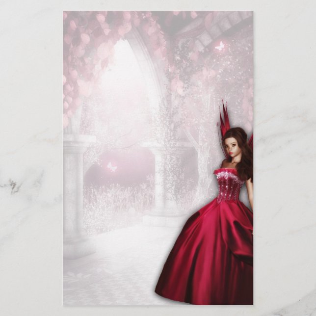 Papeterie féerique rouge (Devant)