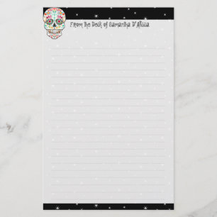 Papeterie Feliz Muertos - Papier à crâne à sucre personnalis