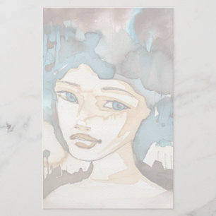 Papeterie Femme bleue
