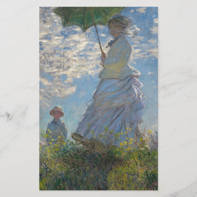 Papeterie Femme de Claude Monet avec un parasol 1875 (Devant)